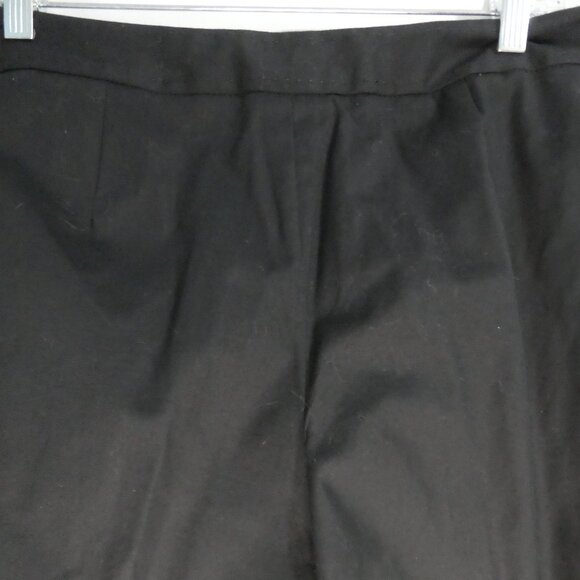RAFAELLA | size 12 | Classic Black Dress Pants / Trousers | Side Zip Closure - Picture 11 of 16